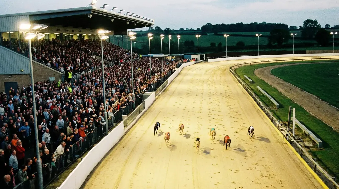 Towcester greyhound stadium featuring the English Greyhound Derby venue